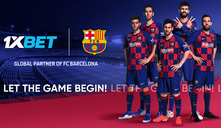 1XBET tài trợ cho Barcelona