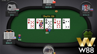 sòng bài poker W88